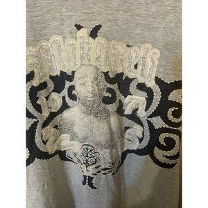 RARE Makaveli Men’s Sz 2XL T-SHIRT VINTAGE COLLECTIBLE RAP HIP-HOP TEE Gray 2PAC